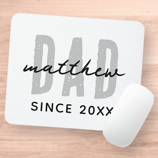 Vater seit 20XX Moderne, einfache Preppy Mousepad