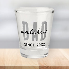 Vater seit 20XX Moderne, einfache Preppy Schnapsglas