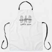 Vater seit 20XX Moderne, einfache Preppy Schürze (Vorderseite)