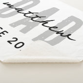 Vater seit 20XX Moderne, einfache Preppy Sherpadecke (3/4)