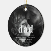 Vater | Sentimental Foto Keepake Weihnachten Keramik Ornament (Links)