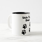 Vater Shih Tzu Zweifarbige Tasse (Vorderseite Links)