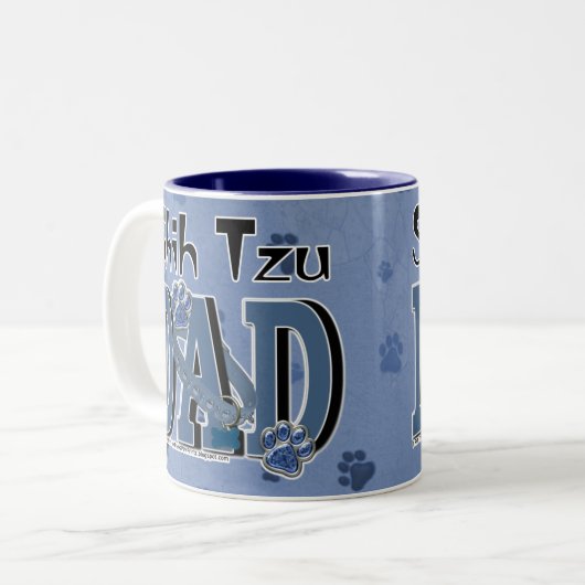 VATER Shih Tzu Zweifarbige Tasse (Vorderseite Links)