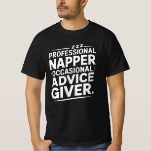 Vater-Shirt mit dem Aufdruck 'Berufsschläfer, Gele T-Shirt