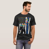 Vater Shirts Autismus Bewusstsein Amerikanischer F (Vorne ganz)