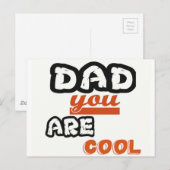 Vater Sie Cool sind Postkarte (Vorne/Hinten)
