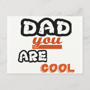 Vater Sie Cool sind Postkarte