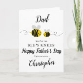 Vater Sie sind das Foto des Knees-Vaters Karte (Vorderseite)