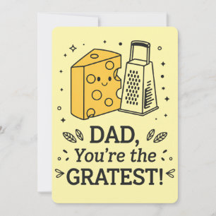 Vater Sie sind der gröbste Käse Funny Vatertag Feiertagskarte