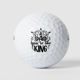 Vater Sie sind der Schwarz-weiße Vater-Tag des Kön Golfball