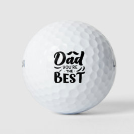 Vater Sie sind der Schwarz-weißste Vatertag Golfball