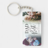 'VATER' Sie sind die beste 2-FotoCollage Schlüsselanhänger (Vorderseite)