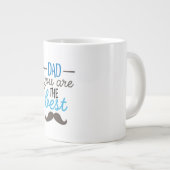 Vater Sie sind die beste Jumbo-Tasse (Vorderseite Rechts)