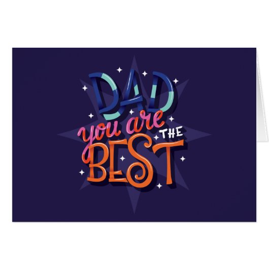 Vater Sie sind die beste Typografie (Vorderseite (Horizontal))