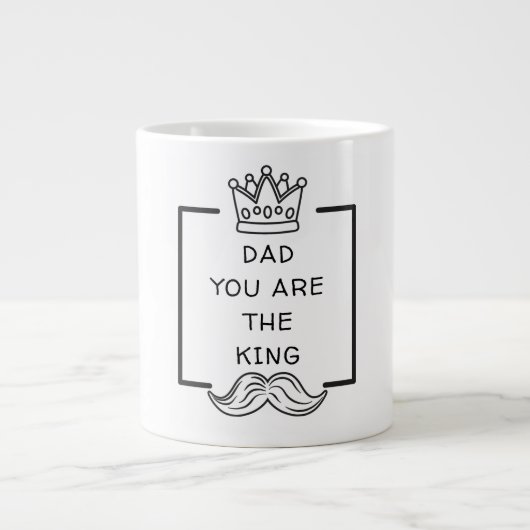 Vater Sie sind die King-Tasse Jumbo-Tasse (Vorderseite)