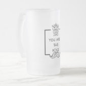 Vater Sie sind die King-Tasse Mattglas Bierglas (Vorderseite Links)