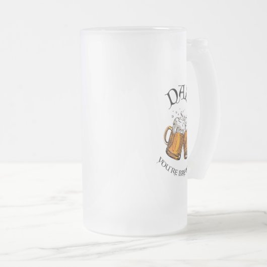 Vater, Sie sind eine großartige Grafik-Mattiert-Bi Mattglas Bierglas (VorderseiteRechts)