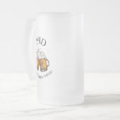 Vater, Sie sind eine großartige Grafik-Mattiert-Bi Mattglas Bierglas (Vorderseite Links)