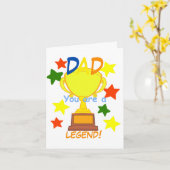 Vater Sie sind eine Legende Karte (Gelbe Blume)