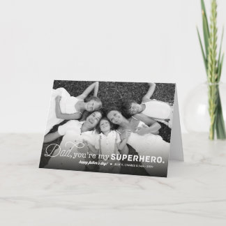 Vater Sie sind mein Superheld-Foto zum Geburtstag Karte