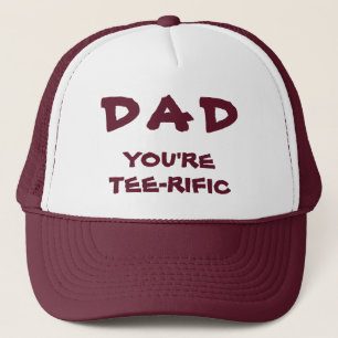 Vater Sie sind T-Shirt-Rific Golf Pun Maroon und W Truckerkappe