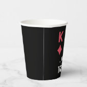 Vater Sie sind The King Poker Games Vathers Day Pa Pappbecher (Rechts)