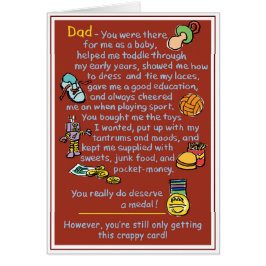 Vater - Sie verdienen eine Medaille!