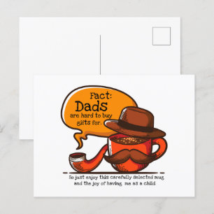 Vater sind schwer zu kaufen Geschenke für Postkarte