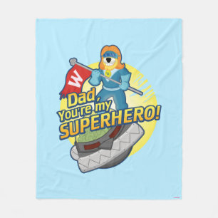 Vater, sind Sie mein Superhero Fleecedecke