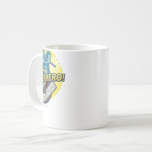 Vater, sind Sie mein Superhero Kaffeetasse (Vorderseite Links)