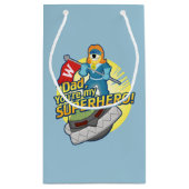 Vater, sind Sie mein Superhero Kleine Geschenktüte (Rückseite)