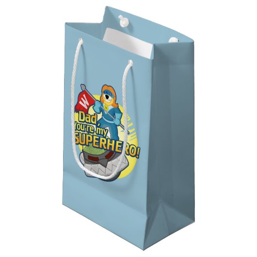 Vater, sind Sie mein Superhero Kleine Geschenktüte (Vorderseite Schrägansicht)