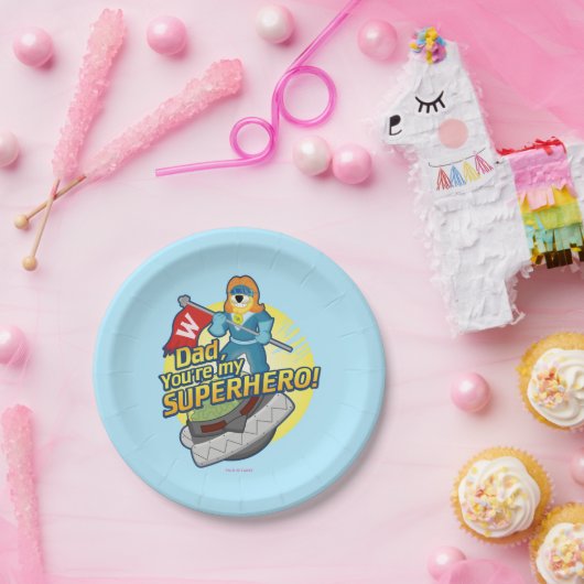 Vater, sind Sie mein Superhero Pappteller (Party)