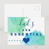 Väter sind wichtig postkarte (Vorne/Hinten)