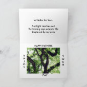 VÄTER SIND WIE BAUM-KARTE KARTE (Innenseite)