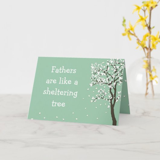 Väter sind wie ein Schutzbaum ~ Card Vater Karte (Gelbe Blume)