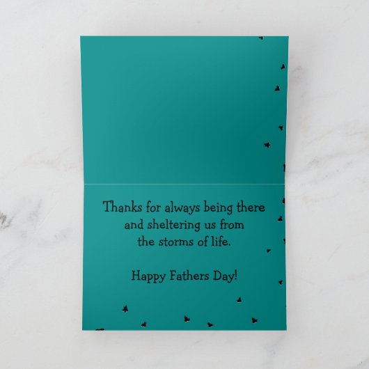 Väter sind wie ein Schutzbaum ~ Card Vater Karte (Innenseite)