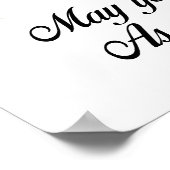 Vater Single Rote Rose Poster (Ecke)