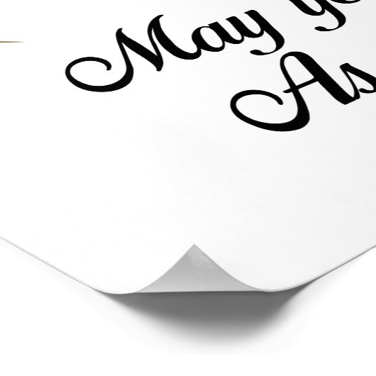 Vater Single Rote Rose Poster (Ecke)