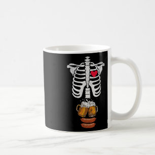 Vater Skeleton Halloween Beer Sausage Funny Pregna Kaffeetasse