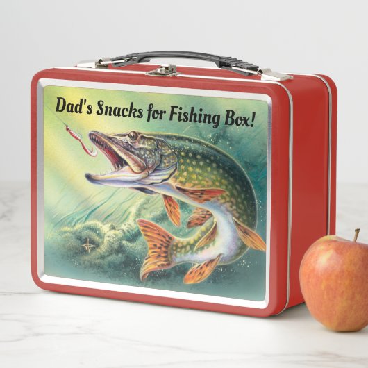 Vater-Snacks zum Angeln Metall Brotdose (Beispiel)