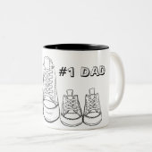 Vater Sneakers Fathers Day Showsneaker Daddy Tasse (VorderseiteRechts)