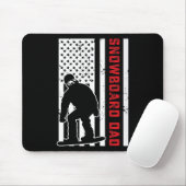 Vater Snowboarden Papa Sn Mousepad (Mit Mouse)