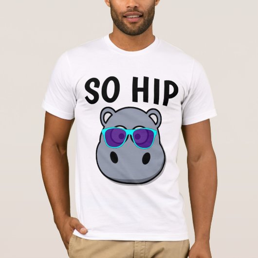 VATER SO ANGESAGTE HIPPO-T - SHIRT (Vorderseite)