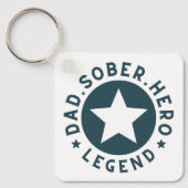 Vater Sober Legend Star Sobriety Gift Vater Schlüsselanhänger (Vorderseite)