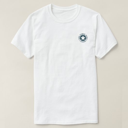 Vater Sober Legend Star Sobriety Gift Vater T-Shirt (Design vorne)