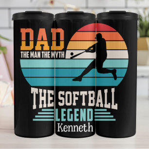 Vater Softball Legend Graphic Thermosbecher