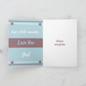 Vater & Sohn beste Freunde blau und braun Karte (Innenseite)