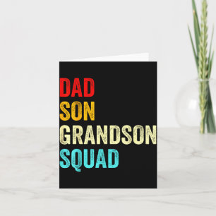 Vater Sohn Enkel Squad passend zu Opa Vaters Karte