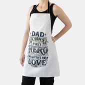 Vater Sohn Held Tochter Liebe Vintage-Typografie-S Schürze (InSitu)